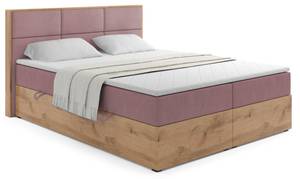 Boxspringbett LOLLY1 Rosé - Breite: 120 cm - H4