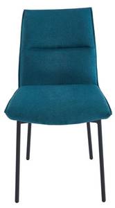 Chaise ETIVAL Lot de 2 Bleu - Textile - 61 x 85 x 51 cm