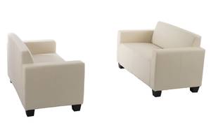 Sofa-Garnitur Moncalieri (2er-Set) Cremeweiß