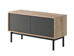 Fernsehtisch BASIC RTV BRTV104 Schwarz - Holzwerkstoff - Kunststoff - 104 x 57 x 39 cm