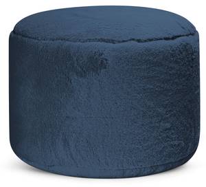 Pouf Der Flauschige Blau - 50 x 30 x 50 cm