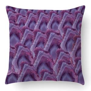 Kissen mit Digitaldruck Violett - Textil - 40 x 5 x 40 cm