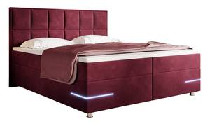 Boxspringbett Lea Rot - Breite: 160 cm - H4