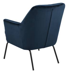 Chisa Fauteuil, fauteuil lounge bleu. Velours