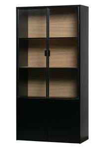 Schrank Sivan Schwarz - Massivholz - Holzart/Dekor - 100 x 200 x 40 cm