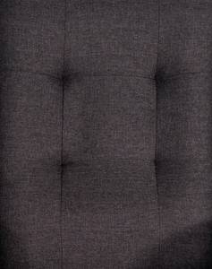 Ohrensessel NAPOLI  Sessel mit Hocker Schwarz - Massivholz - 80 x 97 x 80 cm