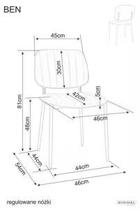 Chaise Ben Gris foncé