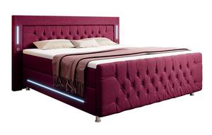 Boxspringbett Paradise Rot - Breite: 180 cm - H3