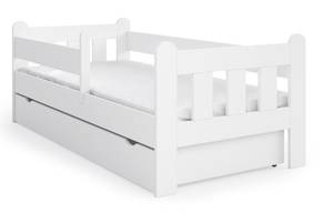 Kinderbett Oscar Weiß - 80 x 180 cm