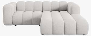 modulares Ecksofa LUPINE 3 Sitzplätze Hellgrau