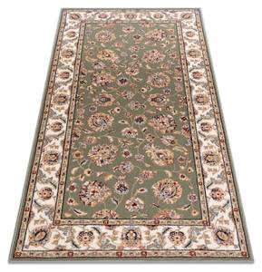 Teppich Wolle Nain Ornament Rahmen 80 x 150 cm