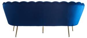 Muschelsofa Lohja Blau - Textil - 180 x 78 x 76 cm