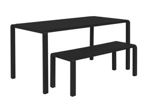 Banc de jardin Vondel Noir