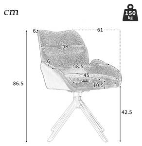 Drehstuhl VELVRest360° (4er Set) Grau - 4er Set