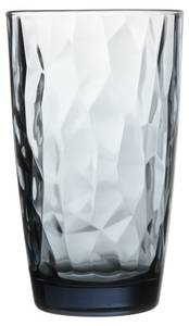 Highball-Glas Diamond 6er Set Blau - Naturfaser - 2 x 15 x 9 cm