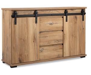 Buffet Manzano Beige - Bois manufacturé - 40 x 87 x 140 cm