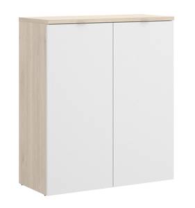 Armoire polyvalente à 2 portes Gaviola Blanc - Bois manufacturé - 79 x 96 x 40 cm