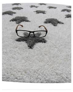 Tapis enfant ETOILE Blanc - 140 x 140 cm