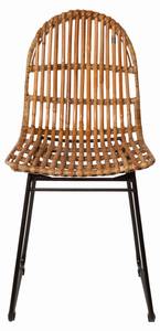 Stuhl Tom Tailor V 2er Set Braun - Rattan - 50 x 85 x 60 cm