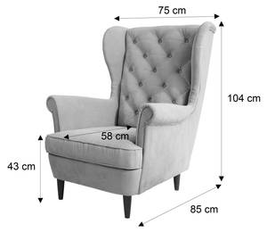 Polstersessel TEDDI Tiefe: 108 cm