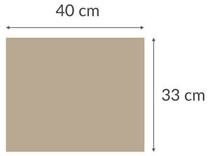 Dauer-Backfolie Braun,hitzebeständig Beige - Kunststoff - 33 x 1 x 1 cm