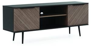 TV-Kommode Pabllo Schwarz - Braun - Holzwerkstoff - 150 x 60 x 41 cm