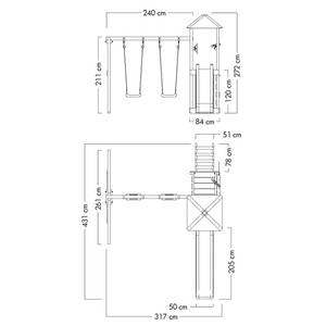 Spielturm Smart Savana Pastellblau