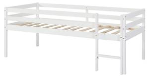 Lit enfant Siikalatva Blanc - Bois massif - Bois/Imitation - 96 x 83 x 205 cm