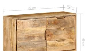 Sideboard 246789 Braun - Massivholz - Holzart/Dekor - 90 x 69 x 90 cm