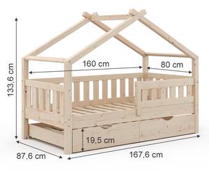 Kinderbett Design Matratze Gästebett Holz