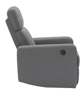 Fauteuil relax LOVA Gris - Textile - 76 x 102 x 79 cm