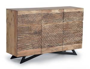 Anrichte 1094 Braun - Massivholz - 40 x 90 x 140 cm