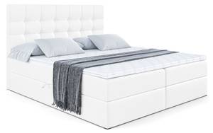 Boxspringbett BERO Hochglanz Weiß - 160 x 110 cm - H3