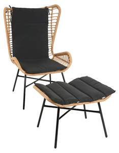 Poly-Rattan Set G17b (2-teilig) Braun