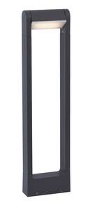 LED Wegelampe Grau - Metall - 16 x 65 x 16 cm