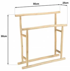 Handtuchhalter WILL Braun - Massivholz - 25 x 90 x 90 cm