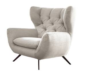 Fauteuil CHARME Cord Blanc crème