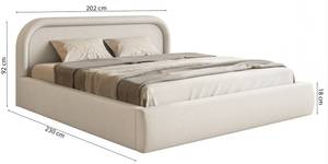 Polsterbett RUVI Beige