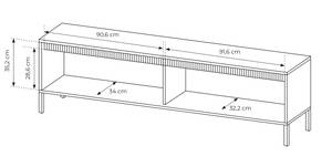 TV-Lowboard Falsetto Beige - Holzwerkstoff - 188 x 54 x 40 cm