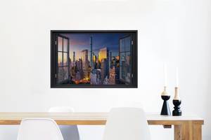 Glasbild 90x60 cm Ansicht - New York - Glas - 90 x 60 x 5 cm