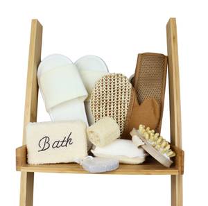 Badeset Pflegeset 2697595 Beige - Holzwerkstoff - 30 x 7 x 30 cm