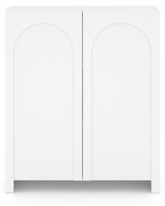 Buffet ARCO SB100 2D Blanc - Bois manufacturé - Matière plastique - 100 x 117 x 35 cm