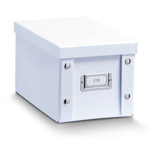 CD-Box, Pappe, weiß Weiß - Papier - 28 x 15 x 17 cm