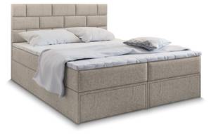 Boxspringbett ARINOS Beige - Breite: 160 cm