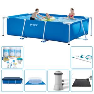 Schwimmbad-Set 2827297 (7-teilig) Blau - 200 x 75 x 300 cm