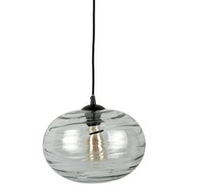 Suspension Glamour Sphere Gris - Verre - 30 x 21 x 30 cm