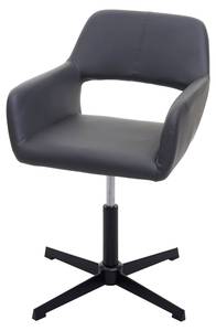 Chaise de bureau Homeoffice A50 IV Gris - Cuir synthétique - 65 x 89 x 65 cm