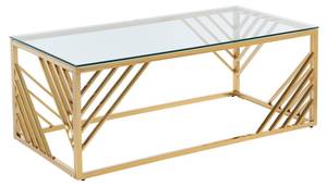 Table basse SIMATO Doré - Verre - 60 x 45 x 120 cm