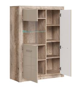 Vitrinenschrank Koen 2 Braun - Holzwerkstoff - 98 x 138 x 40 cm