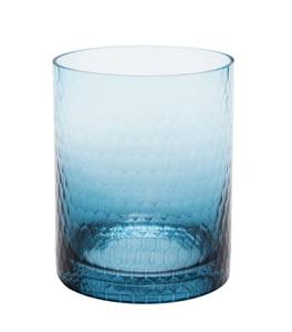 Windlicht aus Glas Blau - Glas - 1 x 15 x 1 cm